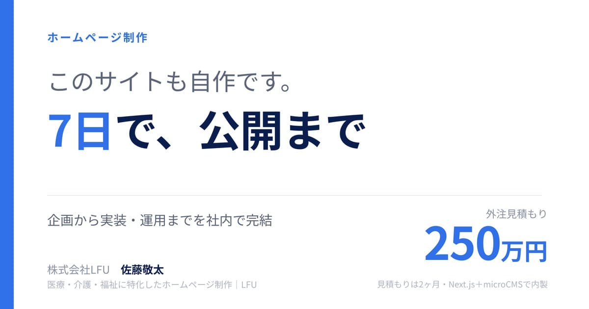 自社コーポレートサイトを、AIで内製
